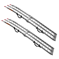 Skladacie hliníkové rampy UNITRAILER ALR002 pre prívesy 221 cm 680 kg s popruhom, sada 2 kusov