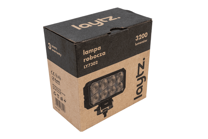 LED reflektorová pracovná lampa LAYTZ LY7302 32xLED 3200lm obdĺžniková