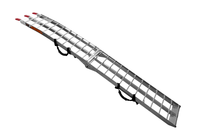 Skladacia hliníková rampa UNITRAILER ALR002 pre príves 221 cm 340 kg s popruhom