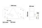 Zadné svetlá ASPÖCK Multipoint III bajonetové 5-pinové 7 funkcií ľavé+pravé