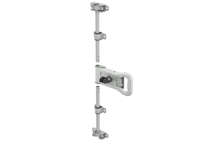 Zámok dverí kontajnerového prívesu STEELPRESS ZD-03 s uzamykateľnou závorou 2500 mm