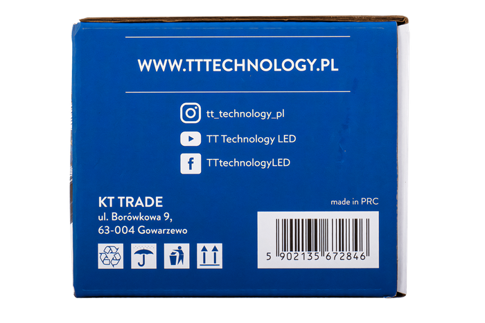 LED reflektorová pracovná lampa TT TECHNOLOGY TT.28018F 6xLED 1300lm