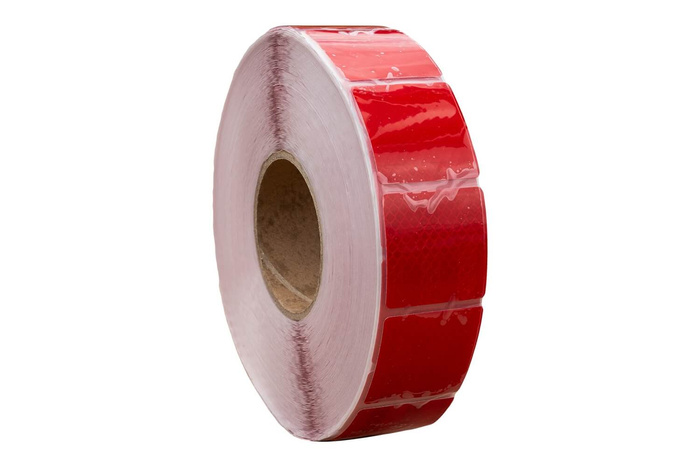 Červená obrysová reflexná páska v segmentoch - 1 meter